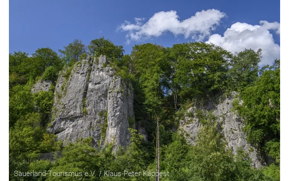 Sagenumwobene Felsformation "Die Sieben Jungfrauen"