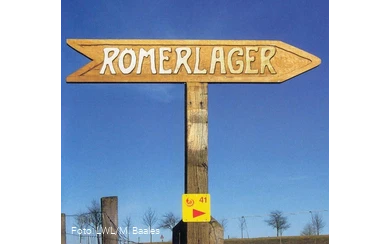 Wegweiser zum Römerlager