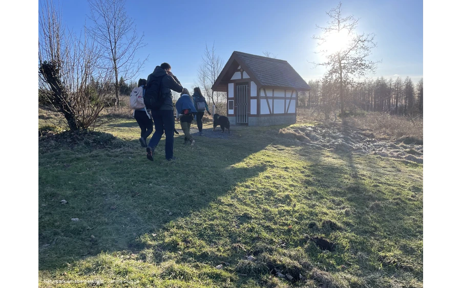 Kapelle an der Sauerland-Waldroute Richtung Lörmeketurm