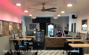 Gastraum und Theke La Baguette