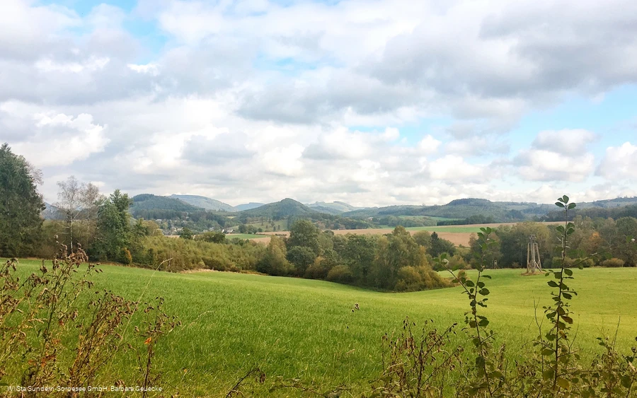 Blick nach Seidfeld bei Krause Eiche