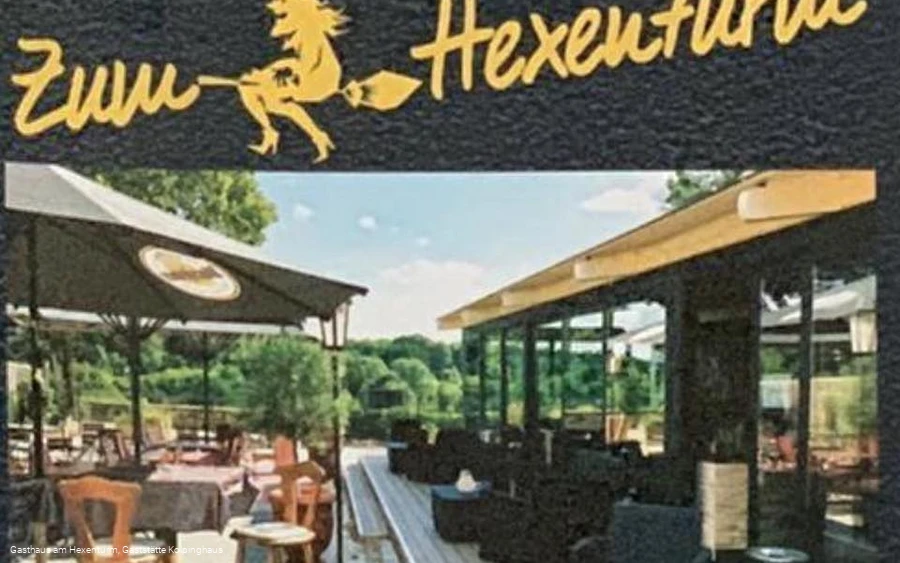 Außenansicht Winter-und Biergarten - Blick auf die Stadtmauer